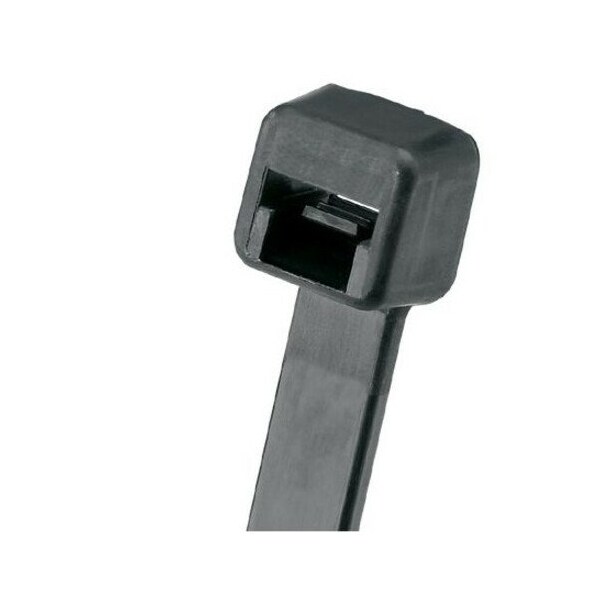 Panduit Cable Tie, 6 in L, 1-1/4 in Max Bundle Dia., Black